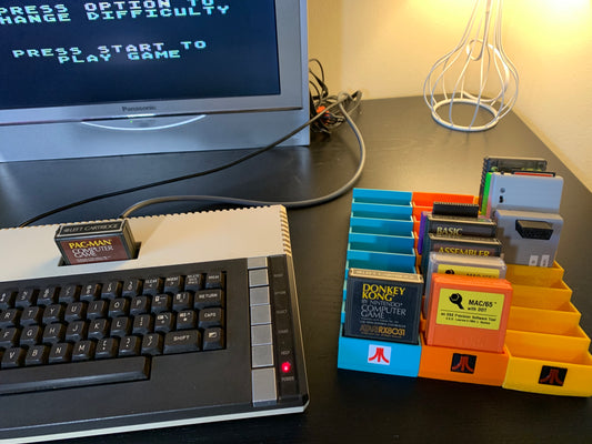 Atari 8bit computer cartridge holder